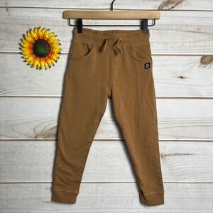 Rags Boys Brown Knit Joggers Pants Drawstring Waist Pockets Size 7 Youth